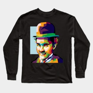 Funny Man In Wpap Art Long Sleeve T-Shirt